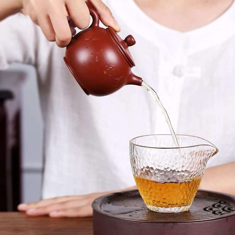 EYHLKM Необработанная Руда Красота Maker Китайски Лилаво Глинен Чайник, Ръчна изработка С шариковым дупка Филтър машина, Прибори за напитки (Цвят: A)