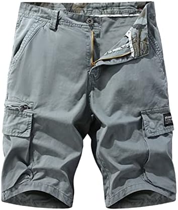 Плътни Панталони за Мъже, Мъжки Холщовые Летни Мъжки къси Панталони-Карго, Ежедневни Мъжки Панталони-Карго, Къси