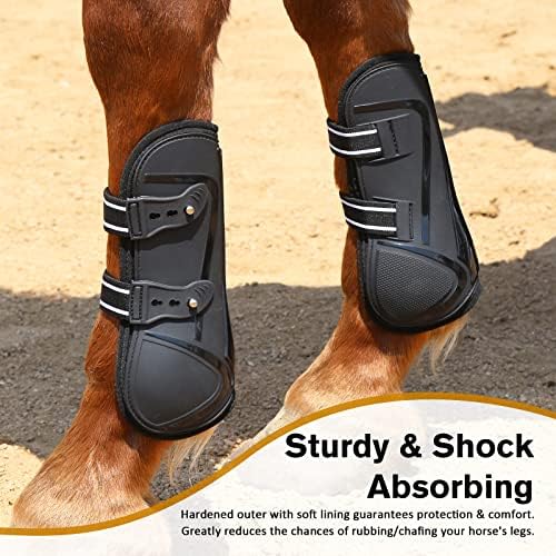 Обувки от сухожилията на коня CareMaster с отворена предна част /Обувки с предпазител за коня Комплект от 4