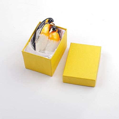 Ковчег за Бижута с Фигура на Двойка Пингвини Декоративни Окачени Кутии за Украшения за Подарък