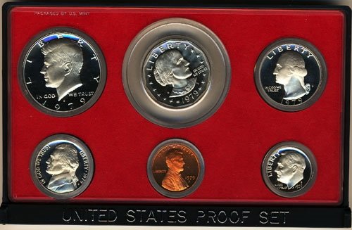 Набор от монети 1979 г. с покритие Proof 5 в Оригиналната Правителствена опаковка Proof