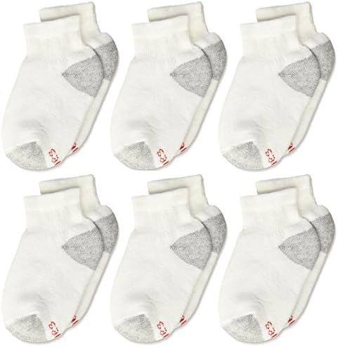 Чорапи за момчета Hanes 6 Двойки Red Label Cushion EZ-Sort глезените - 422/6