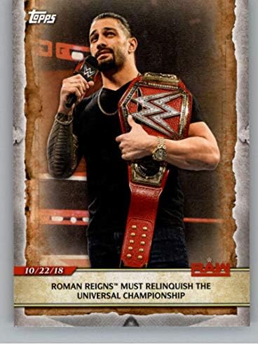 2020 Начело на WWE Road to WrestleMania 22 Търговска картичка Roman Reigns за борба