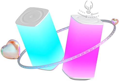 Настолни лампи Hthconvey Разстояния се свързват чрез Wi-Fi (зареждане на приложението, не се изисква) - Поддържайте връзка с вашето семейство и приятели (2 в пакет).