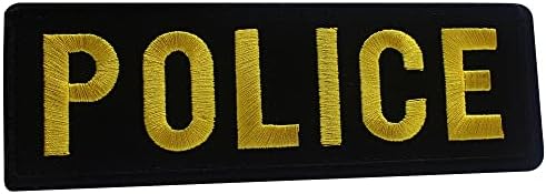 Полицейска Нашивка размер на 2x6,3 инча, Бродирани Военен Ветеран, Тактически Значка, Емблема с Цип Линия-на