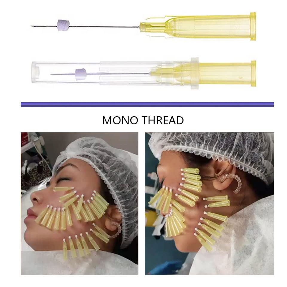 Нишките ROCESA Знп за стягане на кожата на лицето и цялото тяло Корейски Протеиновыми нишки знп threads (100шт-26гх90мм)
