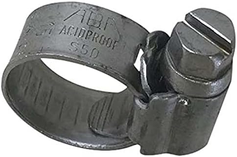 Скоба за маркуч Scandvik 13676 от неръждаема стомана (размер SAE 40, 51-76 мм, 2 -3, лента 12 мм, 13676) (опаковка от 10