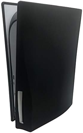 Силиконов калъф за PS5, Прахоустойчив калъф със защита от надраскване и падане за конзоли Sony Playstation 5 Ultra HD/Digital Edition (Ultra HD, черен)