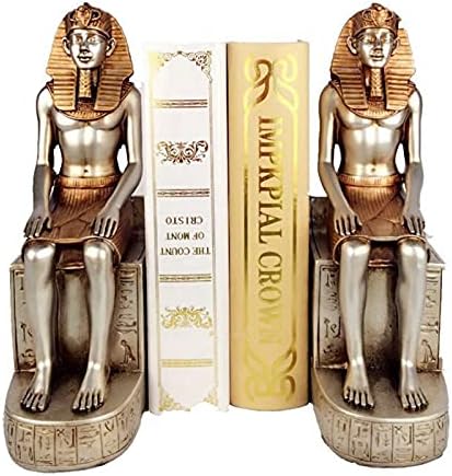 Декоративна Поставка за книги с етикети време, Уникална египетска Скулптура на Фараона в Селски стил, Мъничета