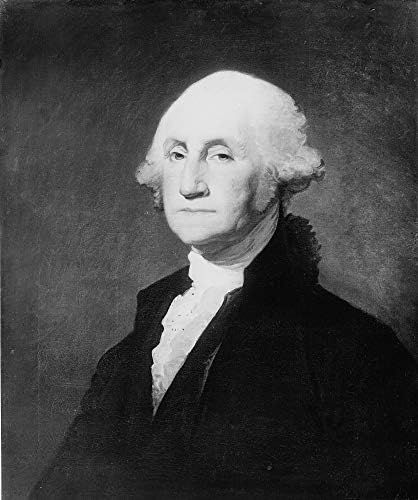Снимка на Джордж Вашингтон - Историческо произведение на изкуството 1900 година - Портрет на Президента на САЩ - (8,5 x 11) - Матиран