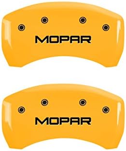 Капачки на челюстите MGP 32020SMOPYL Жълта капачка на челюстите (комплект от 4 броя, отпред и отзад гравирано: MOPAR, жълто