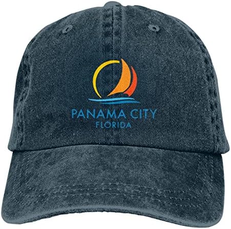 Панама Сити Бийч Във Флорида Бейзболна Шапка Миещи Регулируеми Слънчеви Шапки Мъжки Дамски Шапка На Татко