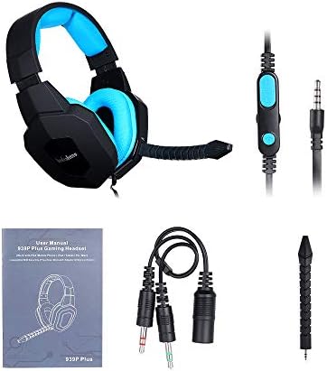 Festnight Високотехнологичен Жичен стерео слушалки за игри, Режийни Слушалки за PS4 Xbox One iPhone PC, PS4, Компютърни