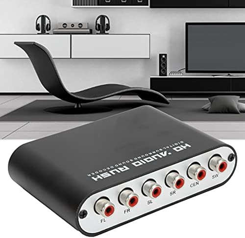 Аудиодекодер, 5.1-канален Стереодекодер DTS/AC-3, Цифров оптичен коаксиально-аналогов Аудиопреобразователь, с изходни портове