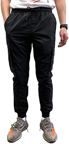 Мъжки Леки Найлонови панталони за джогинг Southpole от Високотехнологични тъкани, С Джобове-карго, бързо съхнещи