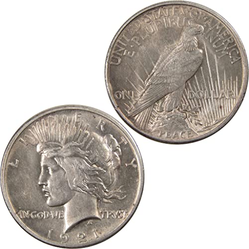 Край на Мирния долар 1921 г., Необращенная 90% Сребърна монета Артикул: I3766