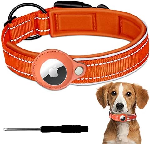 Нашийник за кучета с въздушна етикет с Един Резервен държач за въздушна етикети, Подходящи за Apple Airtag Tracker