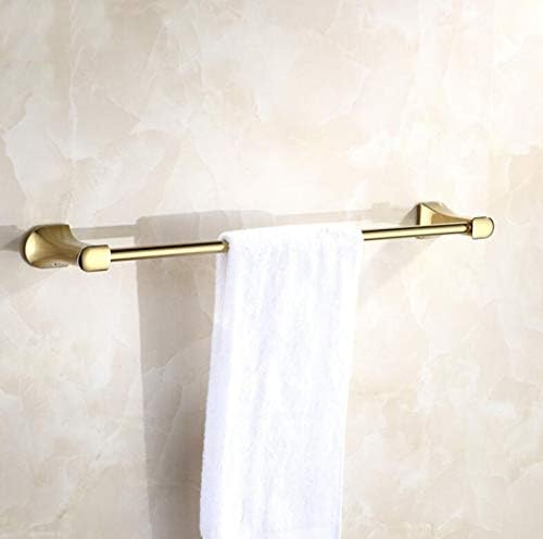 Домашен разкошен златен полиран месинг лира за баня с един радиатори за хавлии, монтиран на стената закачалка за кърпи