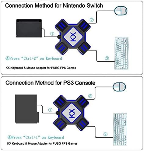 QXJ Пътен Штекерный адаптер Преобразувател на напрежение, за международни зарядни устройства Switch/Xbox/PS3/PS4 - Черно