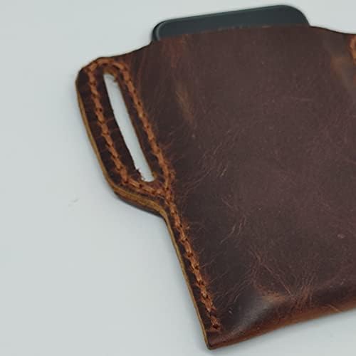 Чанта-кобур от естествена кожа за Xiaomi Mi 8, Калъф за вашия телефон ръчна изработка от естествена кожа, Изработен по поръчка Кожен Калъф-чанта за носене със странична ?