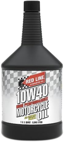 Синтетично мотоциклетное масло Red Line 42404 10W40 - литър (12 опаковки)