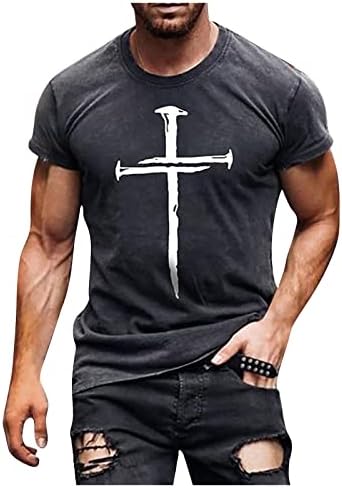 Мъжки ризи DuDubaby, Лятна Ежедневни Модерна Риза с къси ръкави и Принтом в Ретро стил