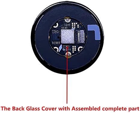 Задната със Стъклен капак Galaxy Watch 4 Сглобени, Сменное Стъкло на задния обектив на Samsung Galaxy Watch 4 (40 мм44 мм) Watch 4 Classic (42 мм46 мм), черен
