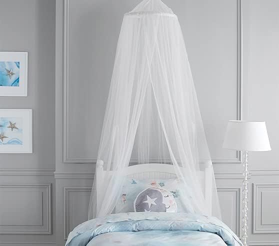 Бяла Престилка Принцеса с Две тюлевыми pom-помераните 9 см, Комплект - Бебешко кошче (безплатно), heating, mosquito net, Кът