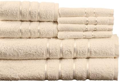 Луксозен Домашен Комплект Плюшени хавлиени кърпи от 8 теми от памук - Кост 27,5 x 57,25x 0,25