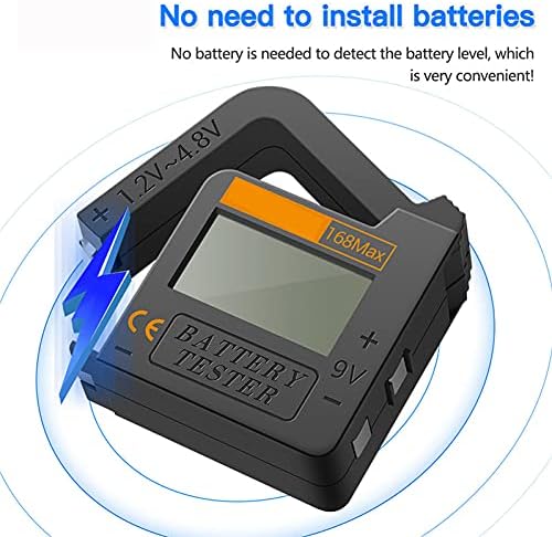 1 * Дигитален Тестер за Батерии Детектор Капацитет Диагностика Волтметър за AAA AA C D 9 В 1,5 Бутон Батерия BT-168