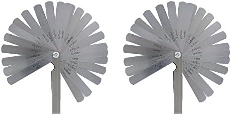 ABN SAE и набор от метрични щупов от Неръждаема Стомана, 2 опаковки - 26 бр., Инструмент за измерване на дебелината