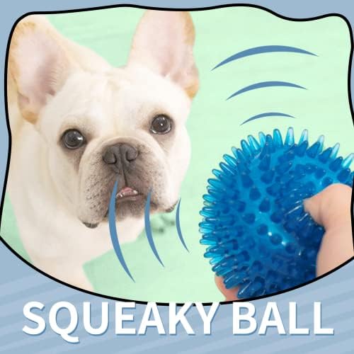 CNJerryXD Monster Ball 2 in1 Писклив Кученце Топката Забавна Играчка топка за домашни любимци, е Подходящ за малки и средни кучета