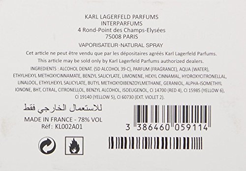 Спрей за парфюмерийната вода Karl Lagerfeld, 2,8 Унции