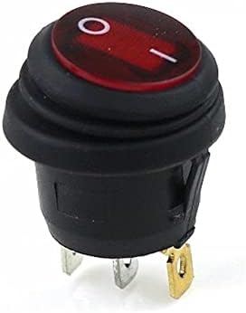 CEKGDB 1 бр. KCD1 Кръгла водоустойчив Вкл-Изкл 3Pin лампата през Цялата кулисный премина 10 (6) 250VAC 125 В led лампа с плосък