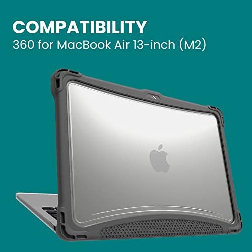 Калъф за лаптоп Brenthaven 360 подходящ за MacBook Air 13.6 инча (М2, 2022-2023) Модели A2681 - Здрав, издръжлив, лесен
