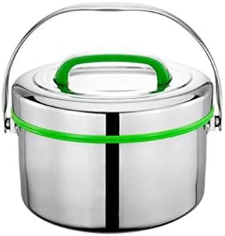 Кутия за закуска с метална Изолация CUJUX - Зелена Преносими Кофа За Ориз С Домакинство на Изолация за Трапезария
