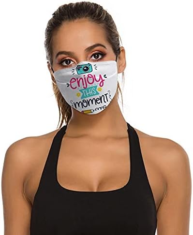 Moden Множество Моющаяся защитно Облекло Маска Прахозащитен Калъфи За устата Принт Насладете се на Момента Cartoony Дизайн за Защита от Здравето на Устата