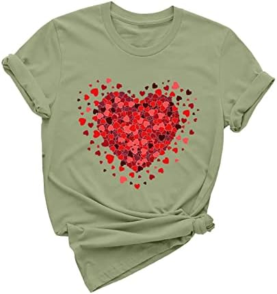 Есенно-Лятна Тениска за Момичета, Дрехи с къс ръкав, Модни Памучен Риза с кръгло деколте и графичен Дизайн, Риза, Свети