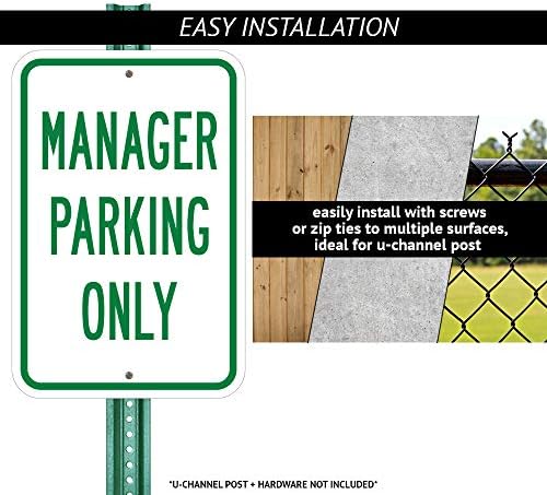 Паркинг само за разрешаване на достъп, Зона за евакуация с символ | Паркинг знак от обемни алуминий с размер 12 X 18