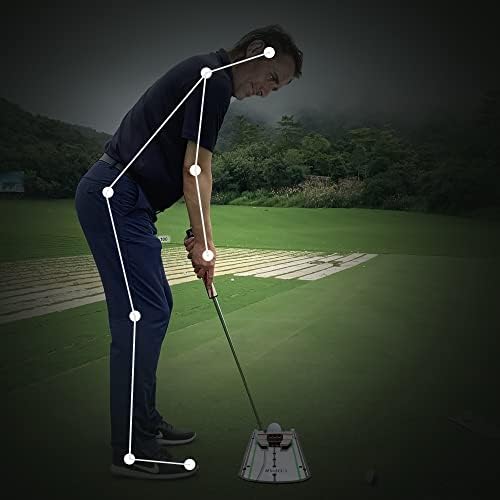 UDPARSCO Огледало за изравняване на стикове за голф, Джобно Помощно средство за тренировка на стикове за голф, Ефективно