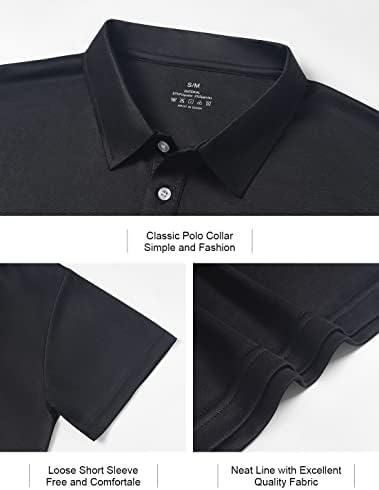 Мъжки Ризи Поло Xelky Dry Fit За Голф С Къс Ръкав, Абсорбиращи Влагата, Спортни и Ежедневни Горната Риза с