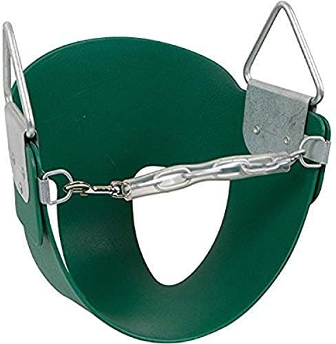 Половината Ковшеобразное седалка за люлка със стикер с логото на ДОО, зелен