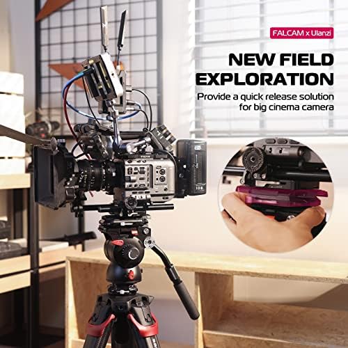 Квадратен Быстроразъемный комплект FALCAM F50 за голям филм, Адаптер за монтиране на камери QR система, Аксесоар