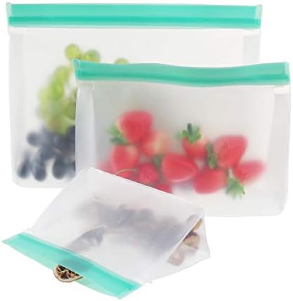 AOOF 3 размера, чанта за съхранение на продукти с цип, многократна употреба на печата, притежателят на пресни плодове
