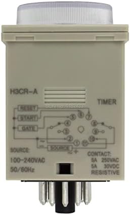 H3CR-A 11-лице за контакт реле време серия H3CR Таймер забавяне на ac 100-240 vdc 24 В 12 (Размер: 24 vdc)