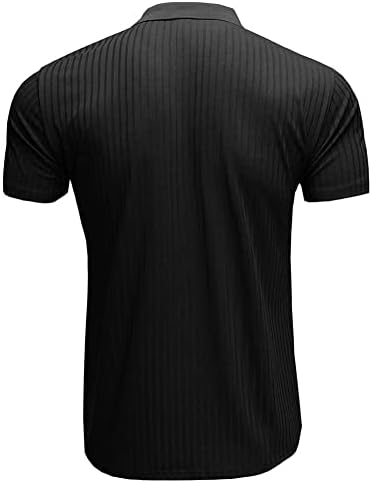 YEEFINE Мъжки Ризи Поло С Къс Ръкав За Тренировка на мускулите, Стрейчевая Базова Тениска, Ежедневни Тениски