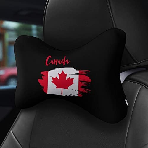 Автомобилната въздушна Възглавница за врата с Флага на Канада, Комплект от 2 Удобни Възглавници За Подкрепа на
