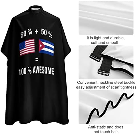 Американската Куба Невероятно Флаг Фризьорски салон Наметало Професионална Козметика Престилка Скъпа Наметало За Подстригване