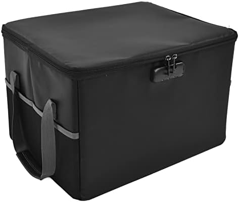Огнеупорна кутия-органайзер за съхранение на файлове, антистатични сгъваем огнеупорна кутия за документи с дръжка за домашния