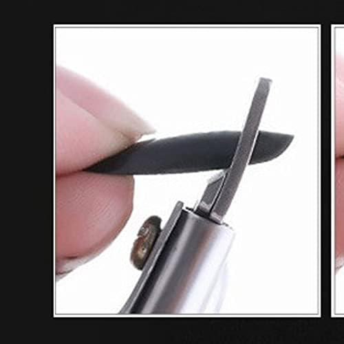 AMAYYAzjd Нож за Нокти Сребърен Неръждаема Стомана U Вид Типсы за Нокти Машина За Рязане на Ноктите Кромкорезы Външен